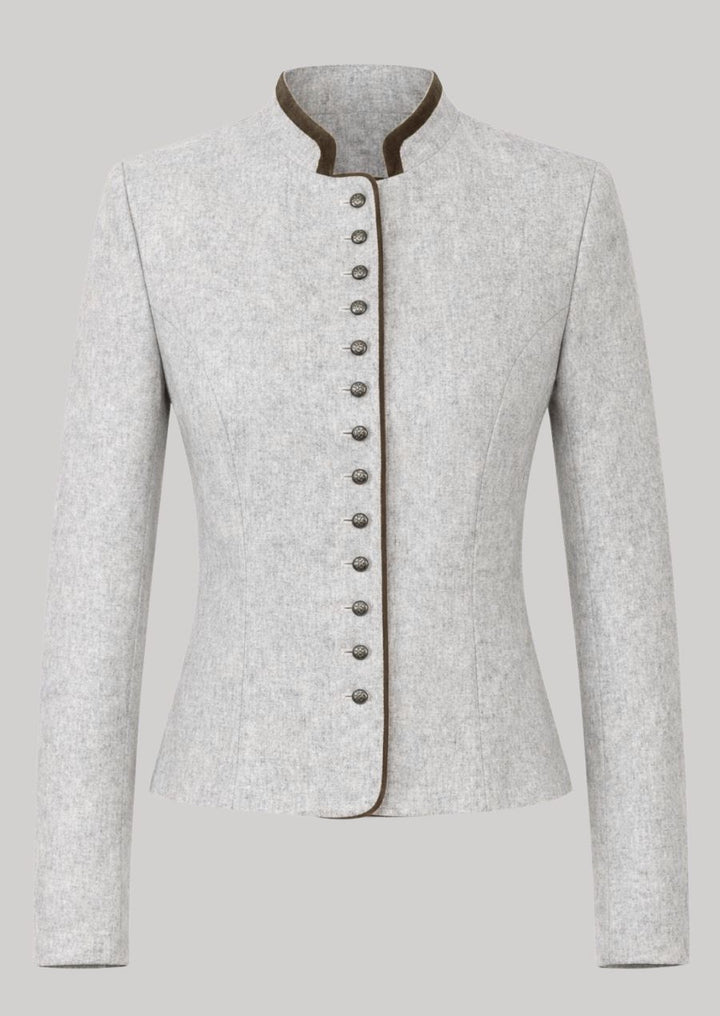 Alpine Damenjacke grau aus Wolle