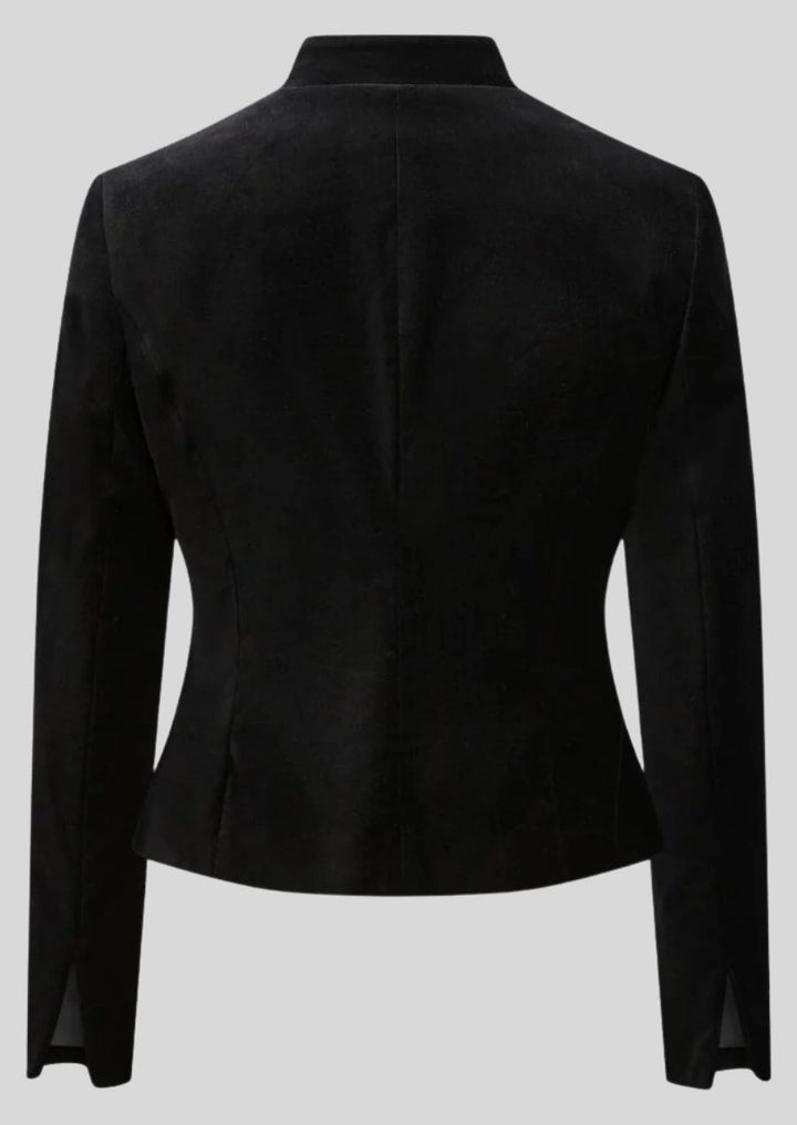 Bavarian Samt Trachtenjacke Damen schwarz