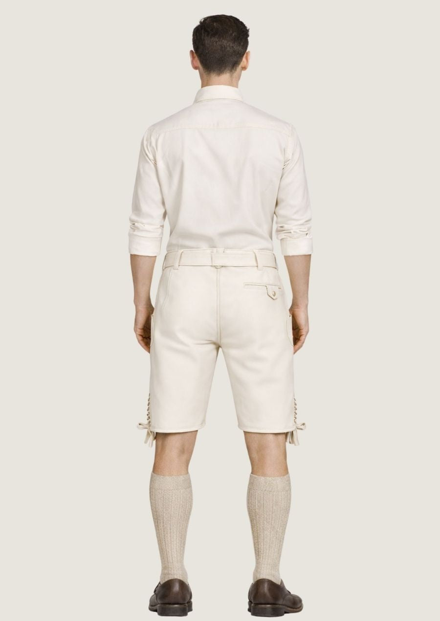 Rückansicht der Oktoberfest Lederhose für Herren