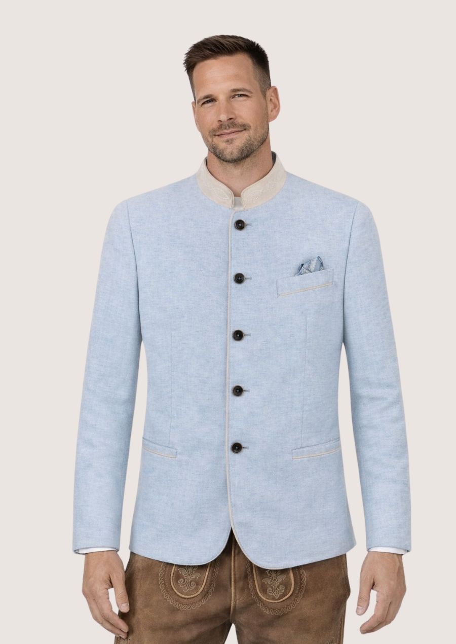 Blauer traditioneller Mantel für Herren, ideal für kulturelle Anlässe und Feste