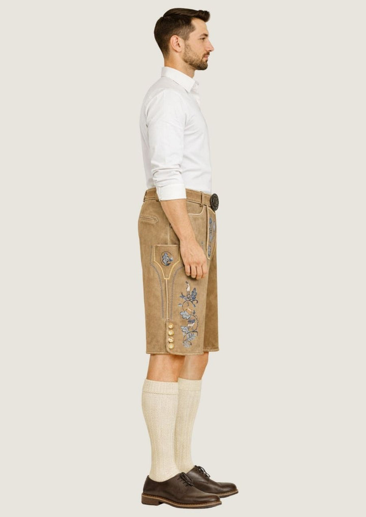 Traditionelle deutsche Herren Lederhose, ideal für authentische Oktoberfest Feiern
