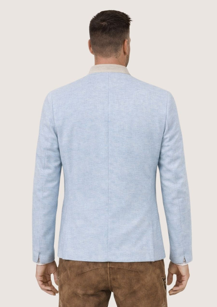 Herren Mantel in Blau im klassischen Trachtenstil für besondere Anlässe