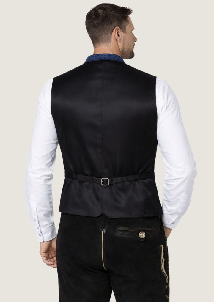 Elegante Herren Hochzeitsweste aus königsblauem Samt mit luxuriöser Ausstrahlung