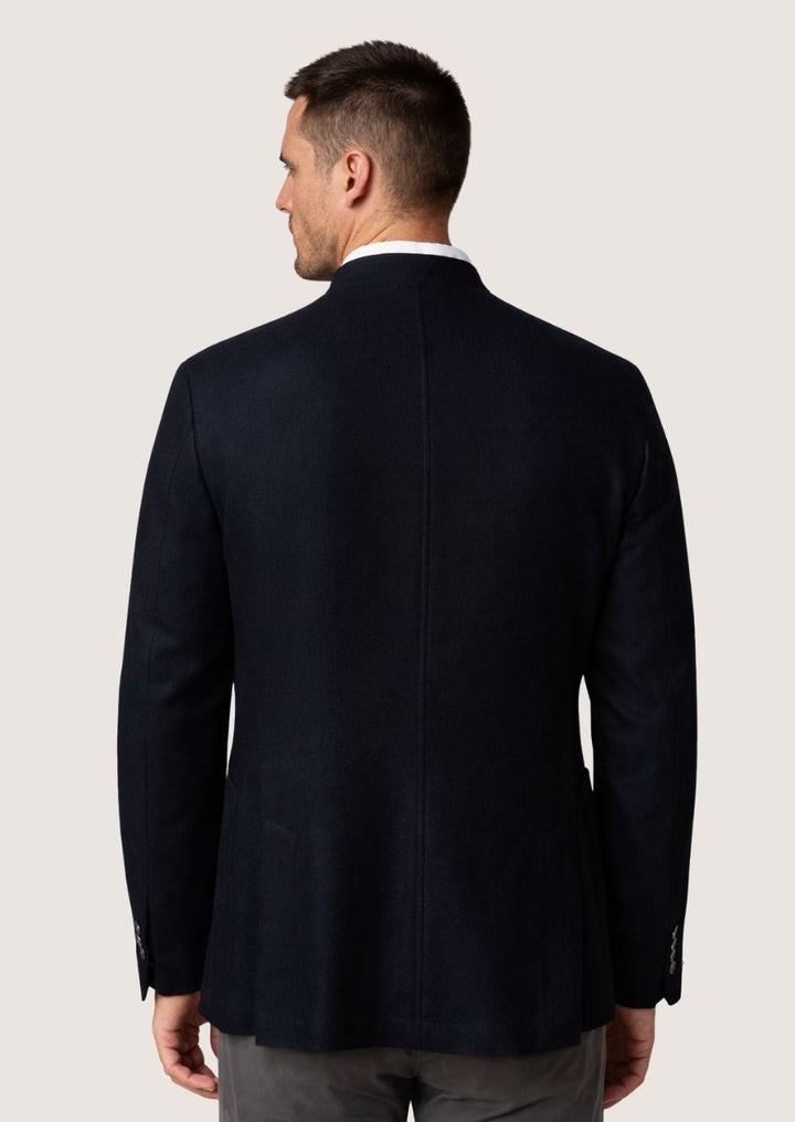 Klassische marineblaue Hochzeitsjacke für Herren im eleganten Trachtenstil