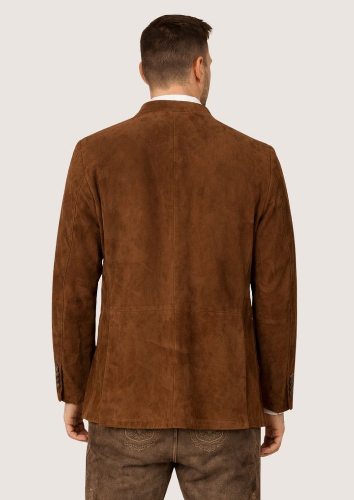 Herren Trachtenmantel aus Wildleder, ideal für Oktoberfest und traditionelle Feste