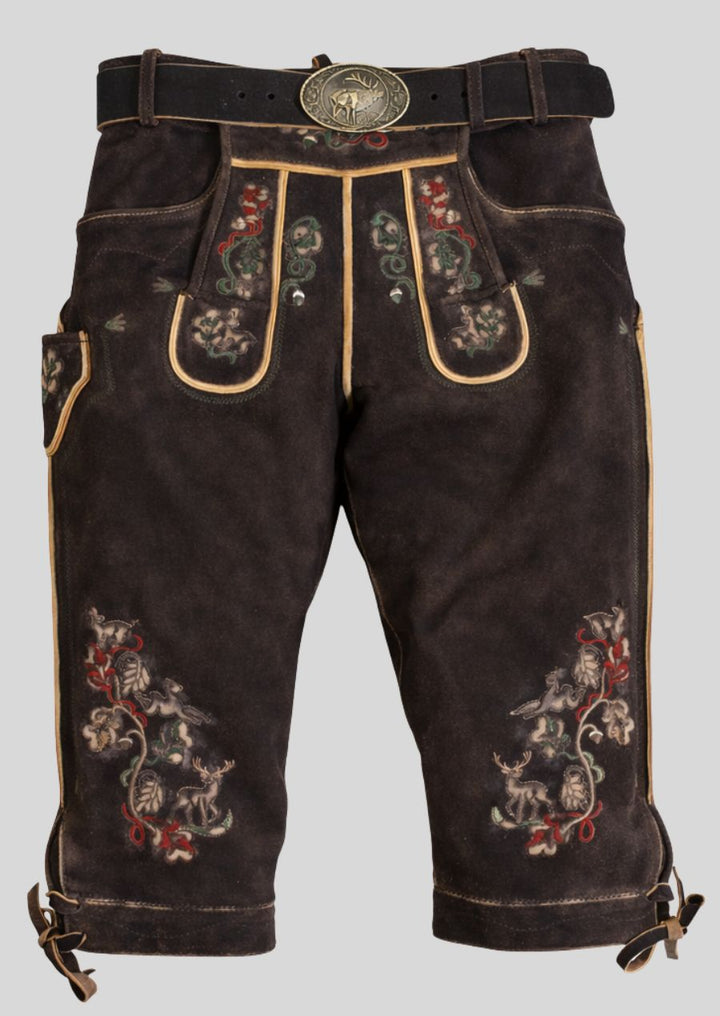 Florale Stickerei Detail Premium Damen Bundhose