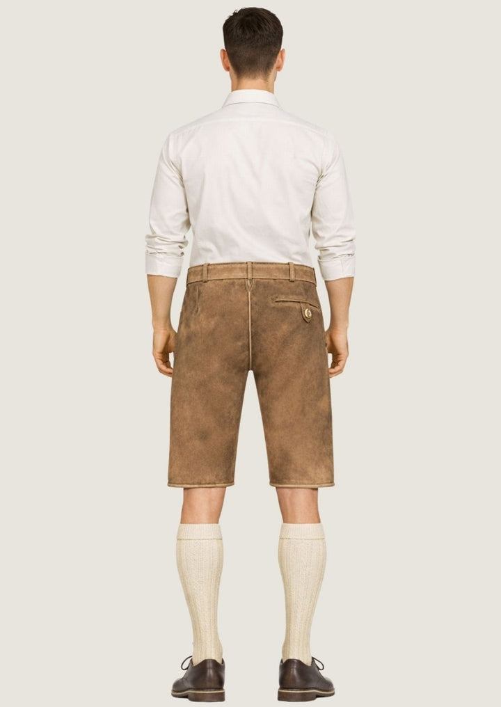 Herren Lederhose im bayerischen Stil für traditionelle Trachtenmode